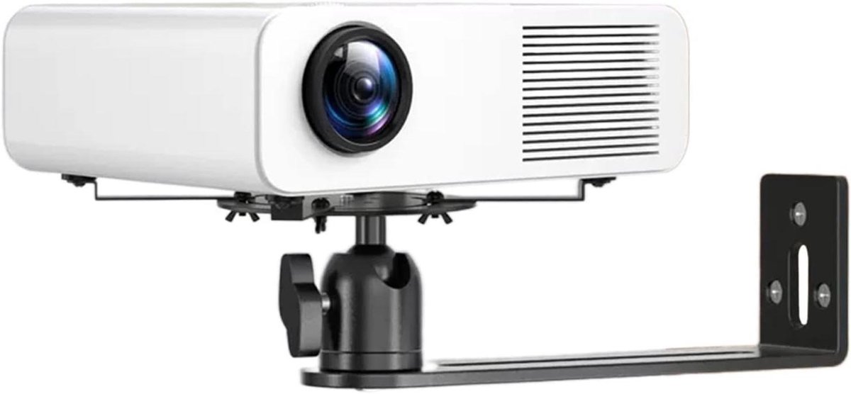 Projector Muurbeugel - Projector Plank - Thuisbioscoop Creëren - Universele Pan-Kantelverstelling - N.v.t. - Wit