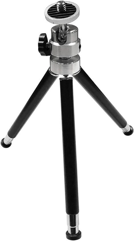 Projector Statief Mini Beugel Zwart 15,5 cm – Stabiel Aluminium Statief Met Verstelbare Hoek Voor Beamer