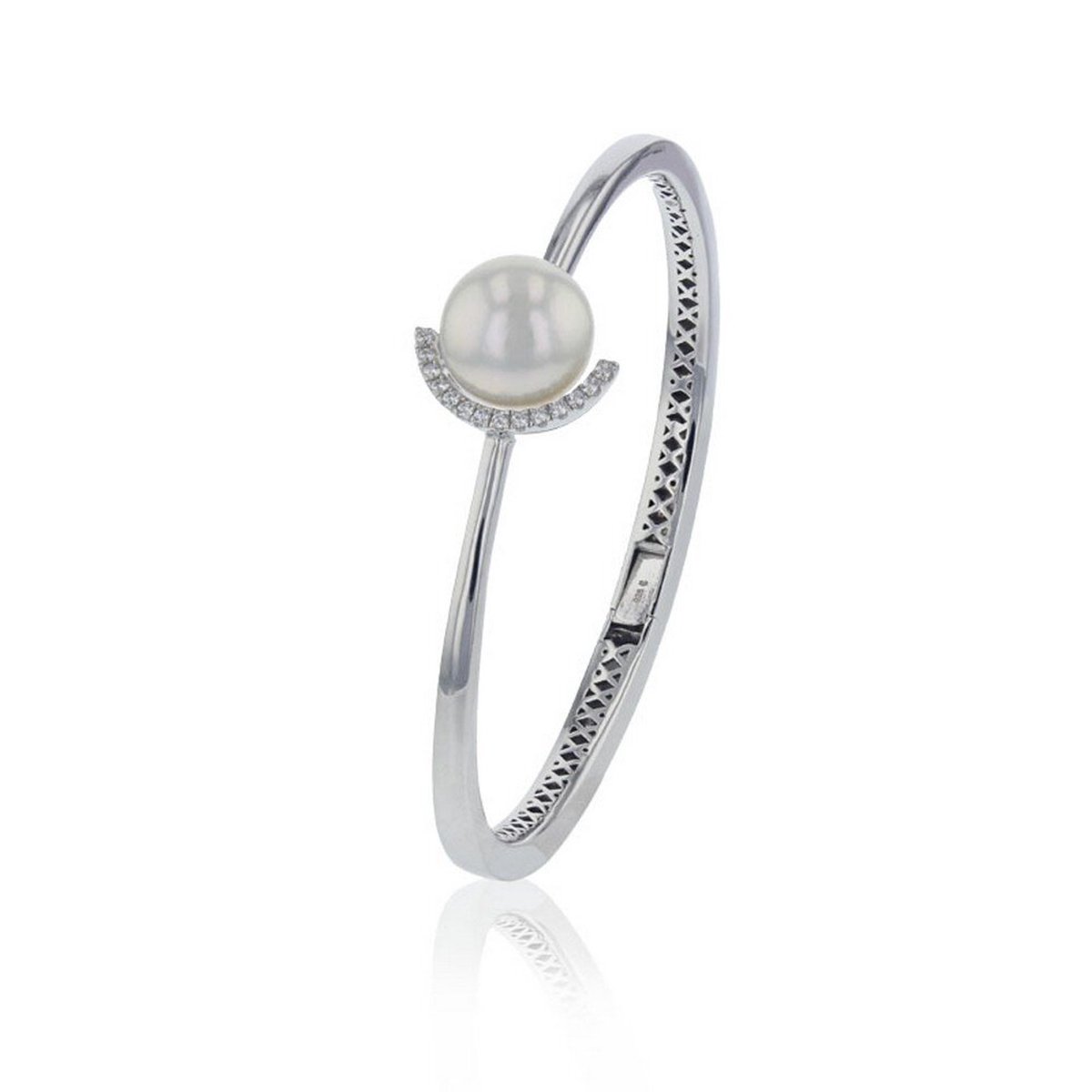 Luna-Pearls - 104.0372 - Armband - 750/-Roze goud met Tahiti gekweekte parel