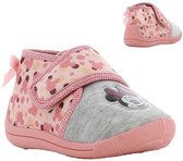 Disney Minnie - Pantoffels kinderen voor meisjes - Minnie Mouse Sloffen kind met klittenbandsluiting - Schoenen van 2 tot 8 jaar - Maat 27 - Grijs