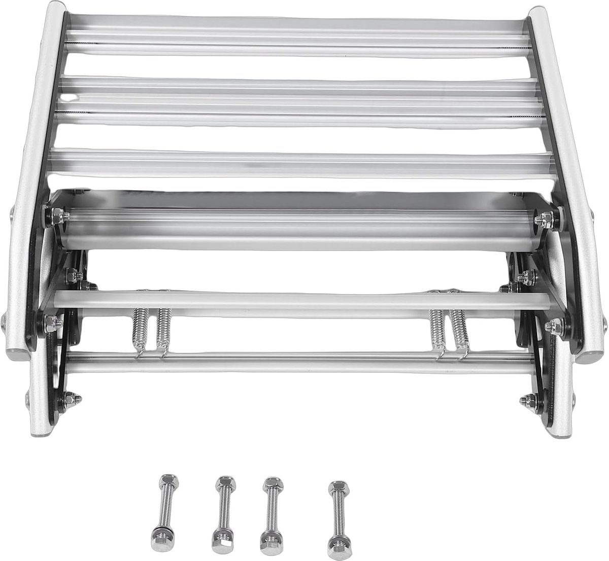 RV Opstap - Kampeerauto Trede - Veilig Instappen - Antislip Ontwerp - 2-Traps - Aluminiumkleur