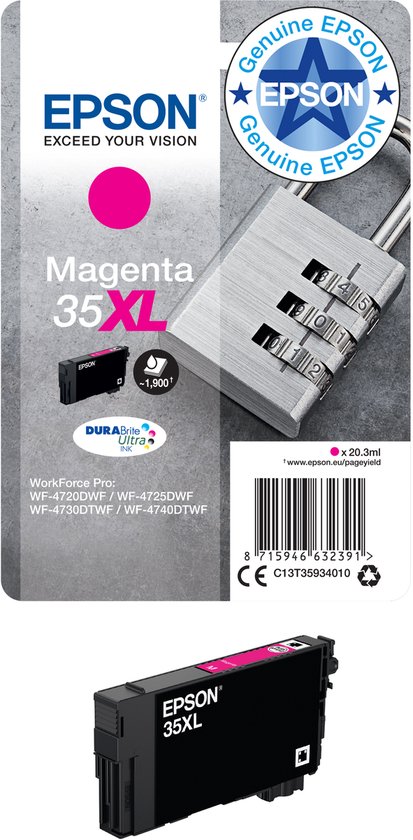 Epson 35XL - Inktcartridge / Magenta