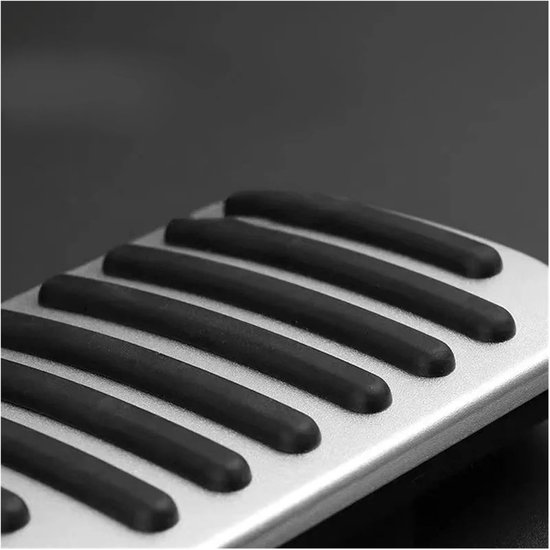 Auto Pedaalhoezen - Voetpedaal Covers - Verbeter Rijervaring - Antislip Ontwerp - 3 Stuks - Zilver — afbeelding 3