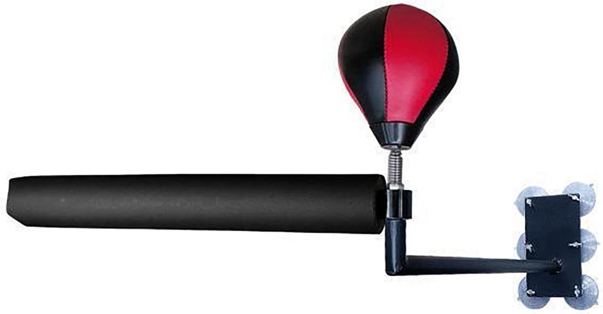 Boks Reflex Bal - Trainingsbal Boksen - Hand Oog Coördinatie - 360 Graden Rotatie - 105 cm Lengte - Zwart