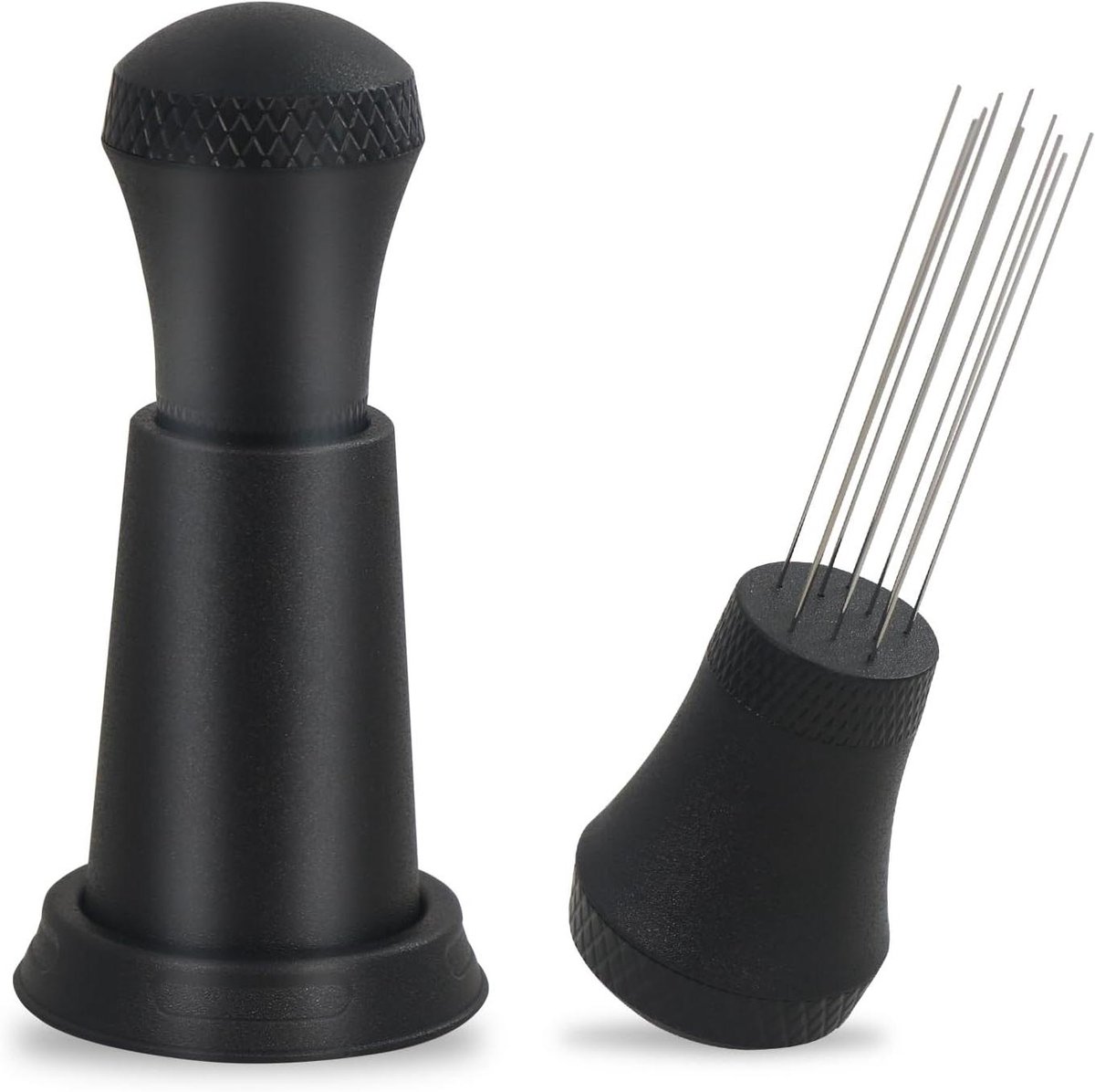Koffie Roerder - Espresso Naald - Perfect Espresso - 304 RVS Naalden - 9.5 x 4.5 cm - Zwart