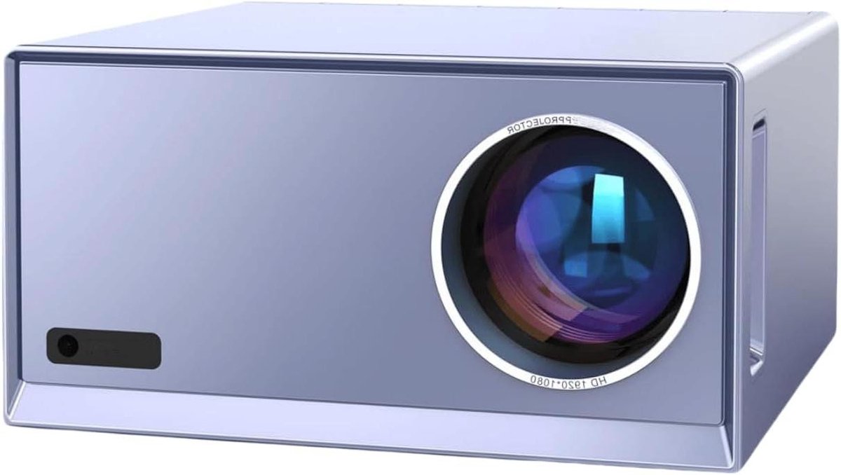 Draagbare Beamer - Projector Wifi - Thuisbioscoop Maken - Automatische Schermuitlijning - 100-300 Inch - Zilver
