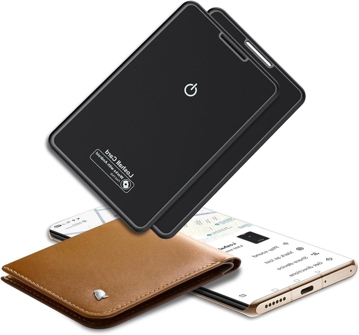 Bluetooth Tracker - Zoek Hulp - Voorwerpen Vinden - App Bediening - 2 Stuks - Zwart