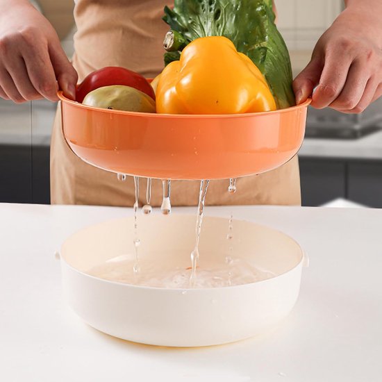 Groentehakker - Keukenmolen - Maaltijden Bereiden - 12-in-1 Functies - 29.5 cm - Oranje — afbeelding 3