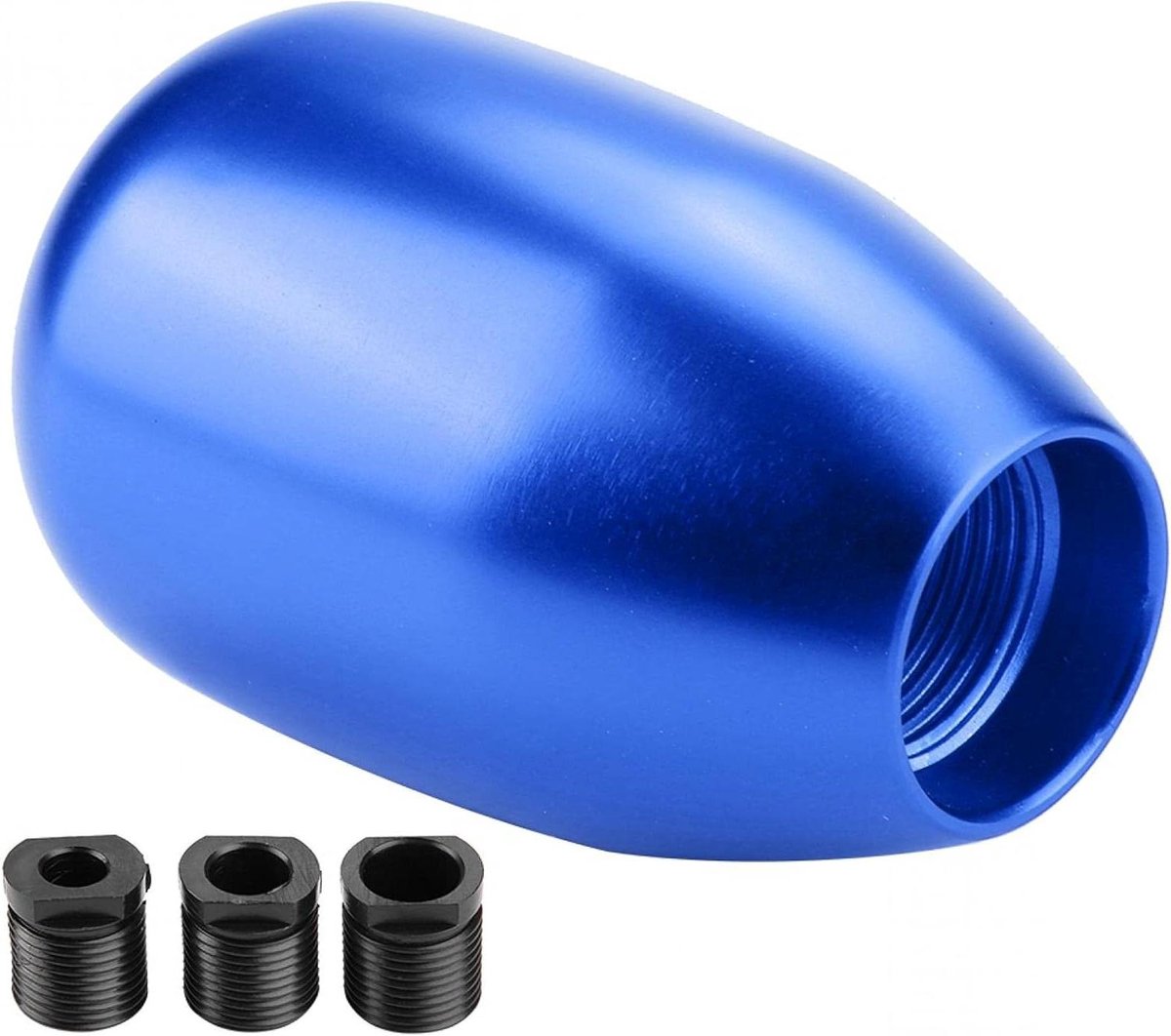 Schakelpookknop - Versnellingspook - Auto Interieur - Metaal met Adapters - 3 Adapters - Blauw
