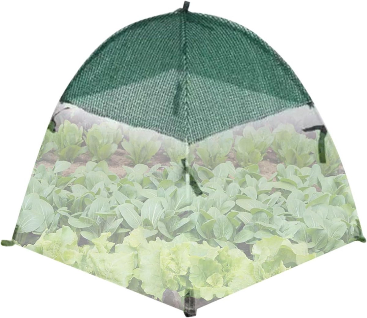 Plantenhoes Beschermhoes - Zonnezeil Planten - Bescherming Tegen Zon - Opvouwbaar Ademend Mesh - 60 x 60 x 60 cm