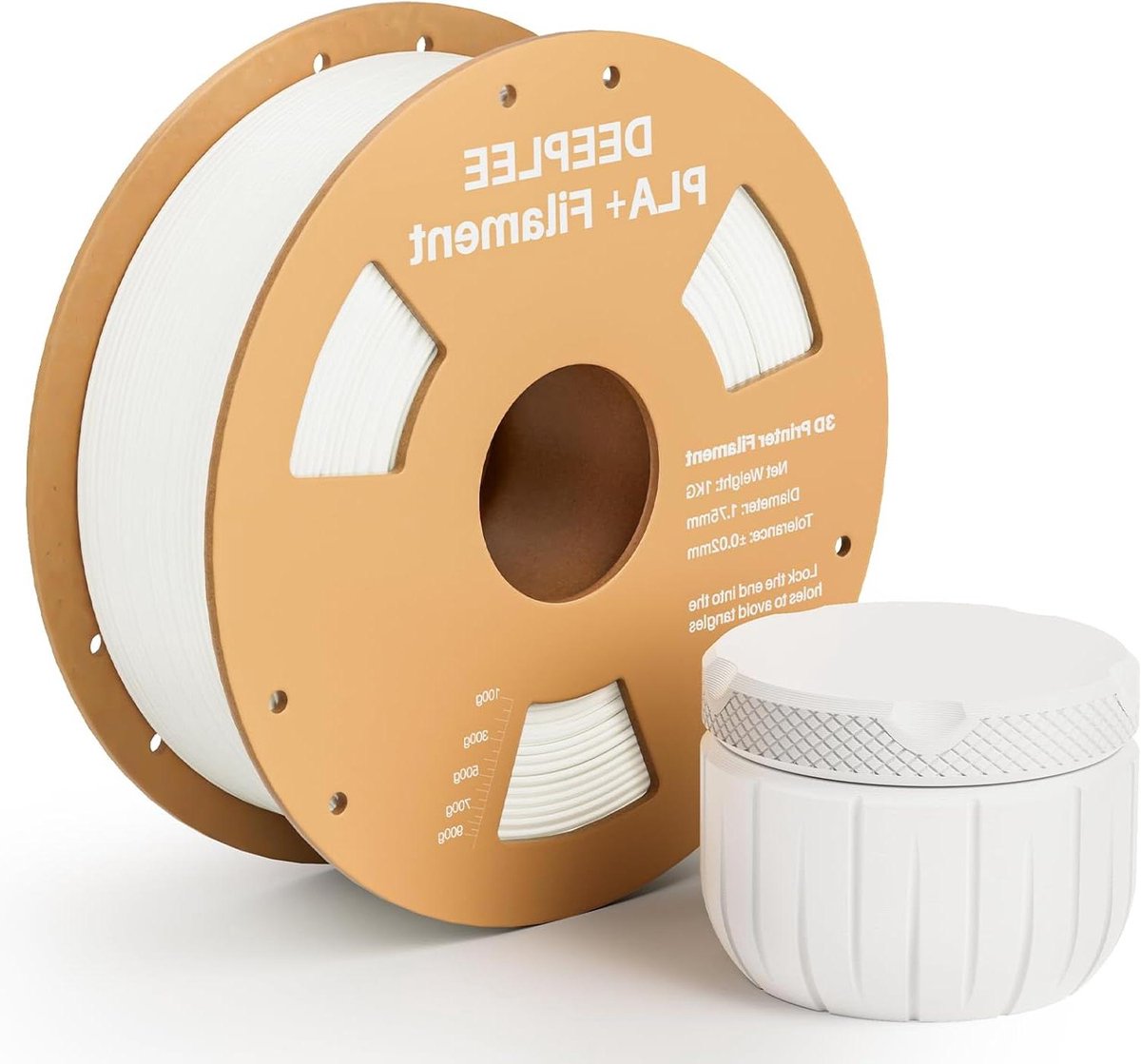 3D Printer Filament - PLA Plus - Model Maken - Sterke Taaiheid - 1.75 mm 1 kg - Wit