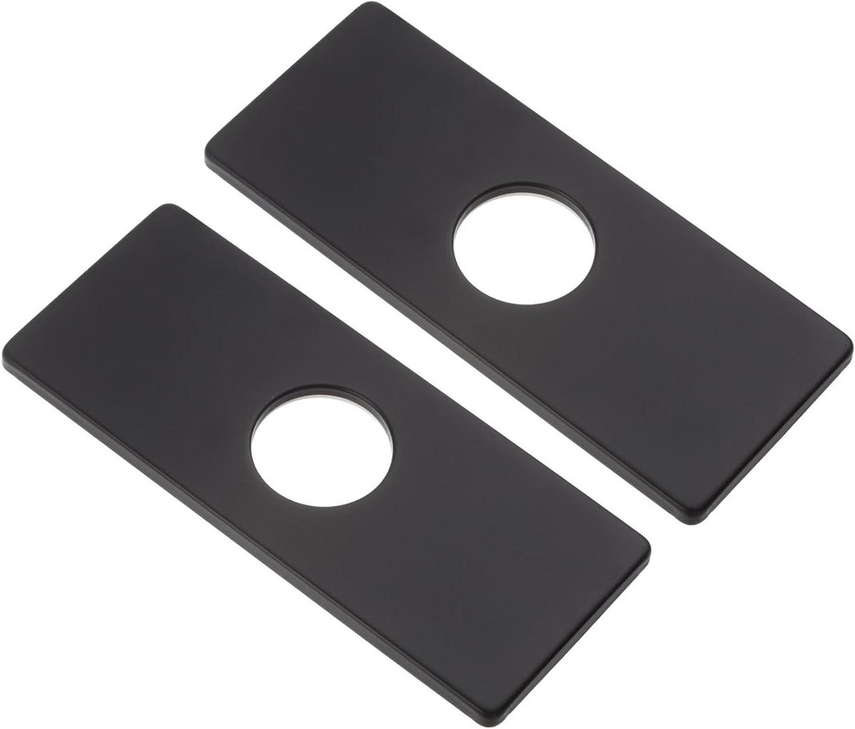 Kraan Gat Afdekplaat - Spoelbak Afdekking - Keuken Renoveren - Lekvrije Schuimmat - 16 cm - Zwart