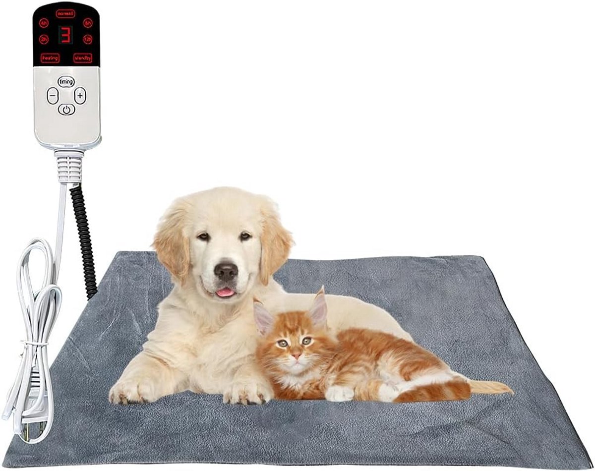 Elektrische Verwarmingsdeken voor Katten en Honden 70x45 cm met 9 Temperatuurstanden