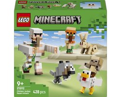 LEGO Minecraft Kipberijder Woestijnaanval Speelgoed voor Kinderen met Personages 21592