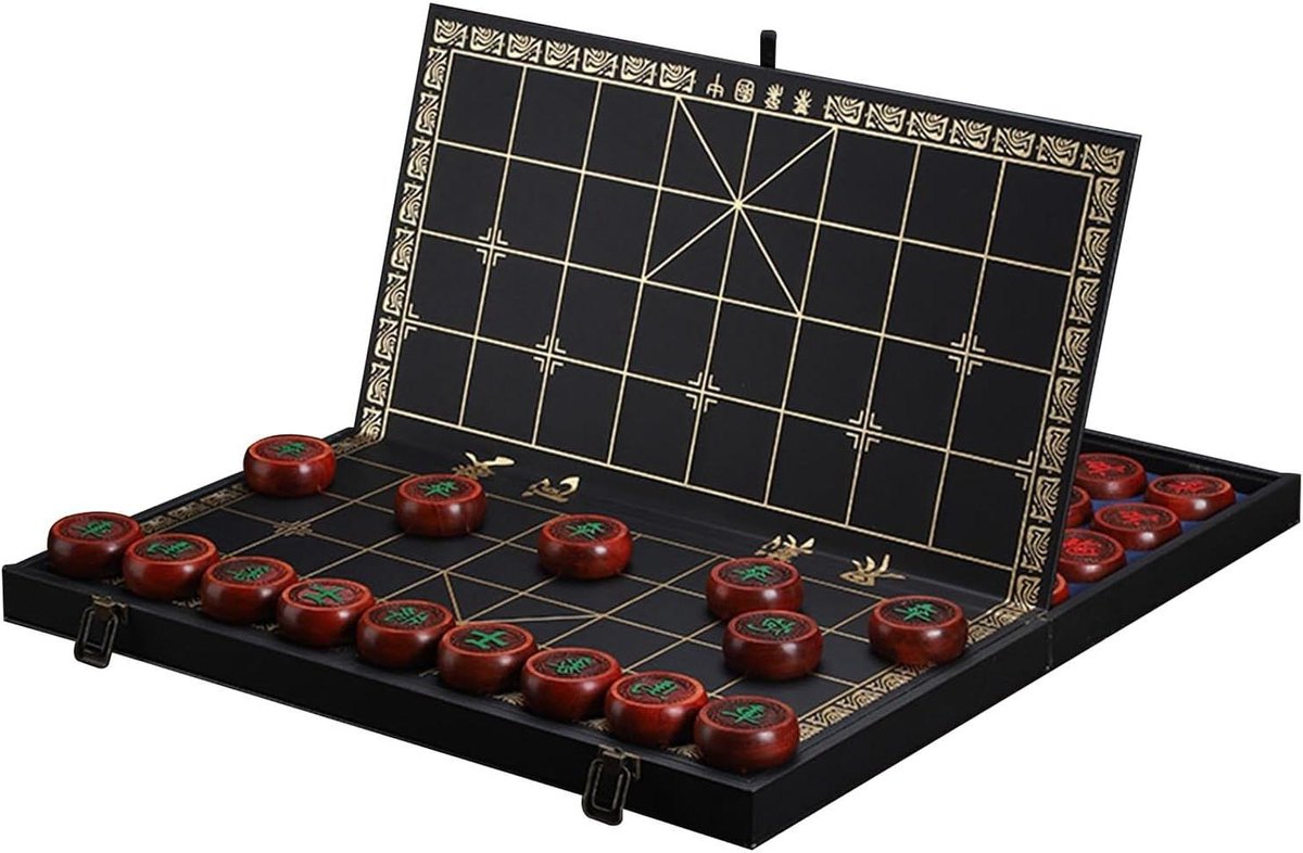 Chinees schaakspel - Strategiebordspel - Reis en thuis - Opvouwbaar met handvat - 4.8cm stukken - Niet gespecificeerd