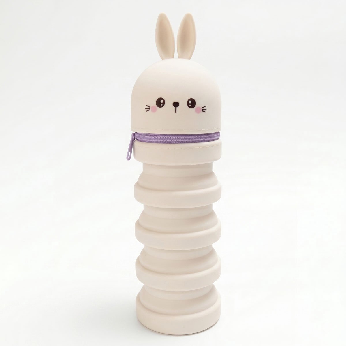 Schattige dieren etui - Kawaii Pennenetui - Pennenhouder - Schoolspullen - Siliconen met rits - Konijn