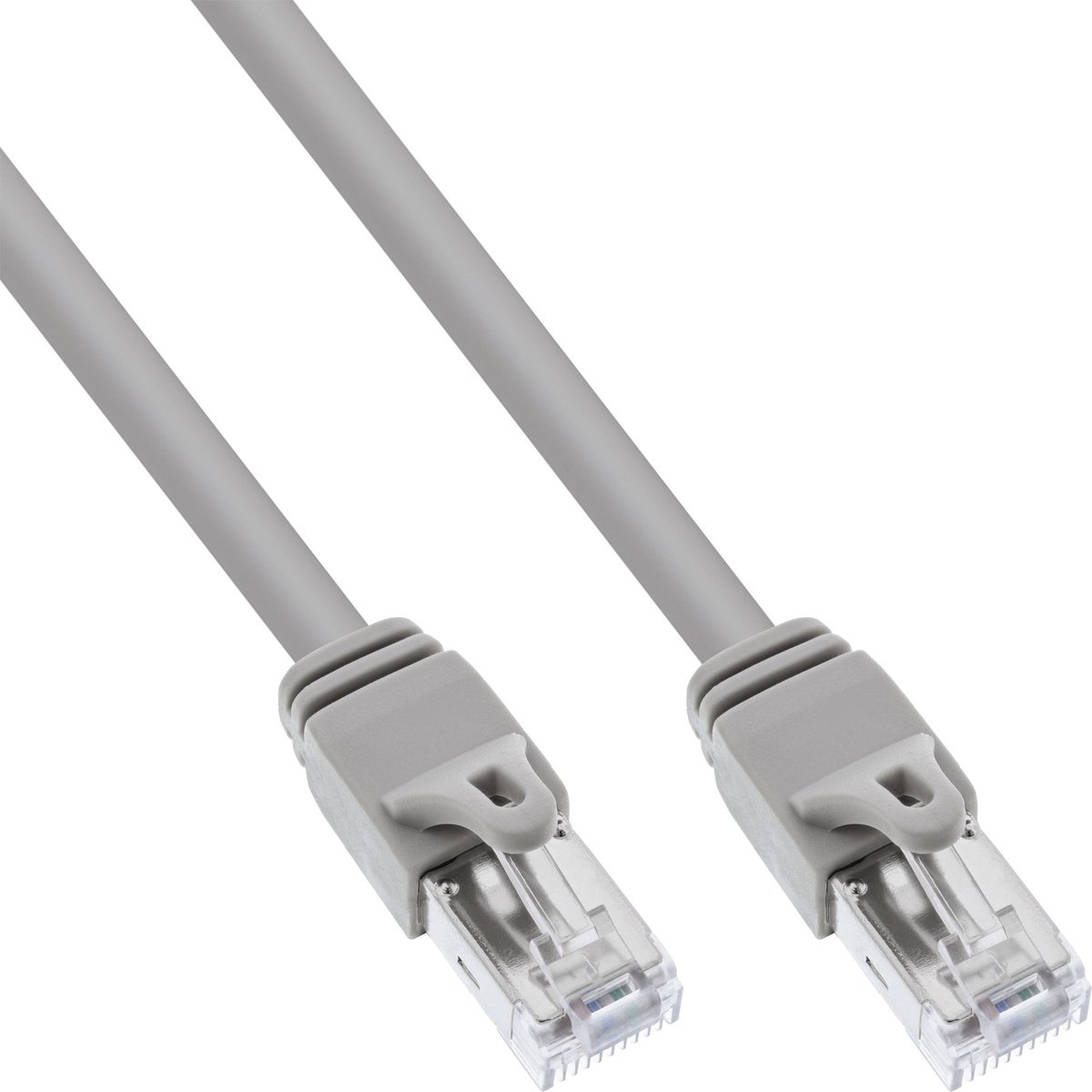 InLine® Patchkabel, S-FTP/PIMF, Cat.6 gecertificeerd, grijs, 0,3m