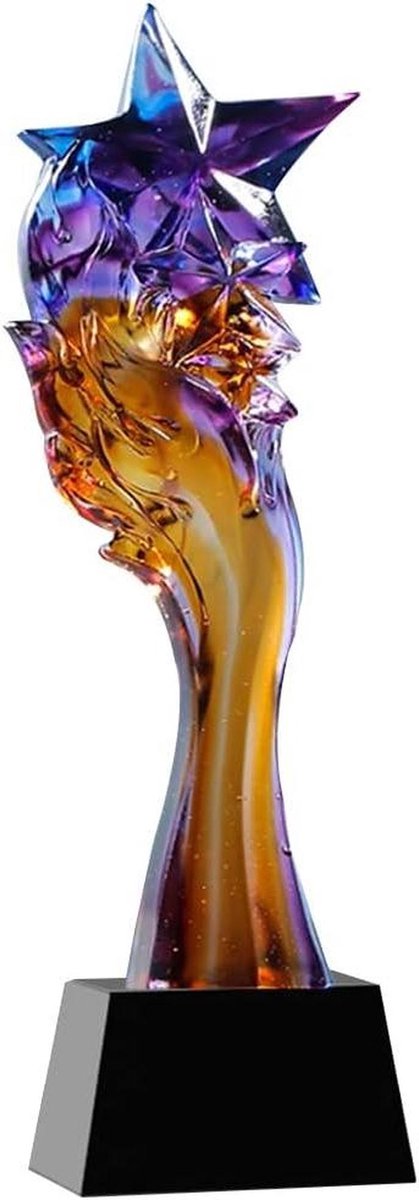 Ster Trofee - Prijs Award - Competitie Beloning - Fijn Glazuur - 500 Gram - Gekleurd