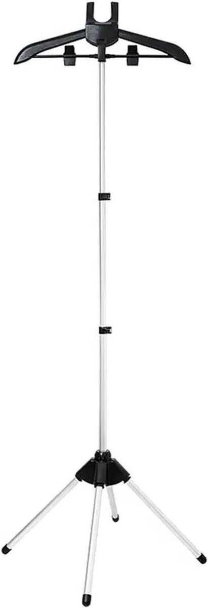 Kledingstomer Stand - Stoomhanger Beugel - Kleding Opfrissen - Verstelbare Hoogte - 84-160 cm - Zwart