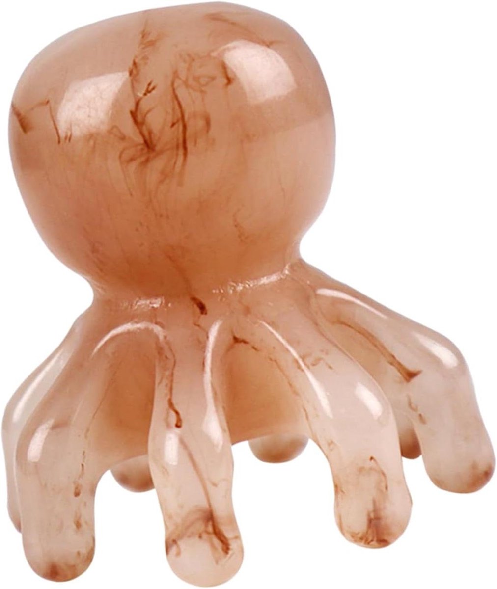Hoofdhuid Massager - Octopus Kam - Hoofd Ontspanning - Creatief Octopus Ontwerp - 9.5 x 7 x 5.2 cm - Groen