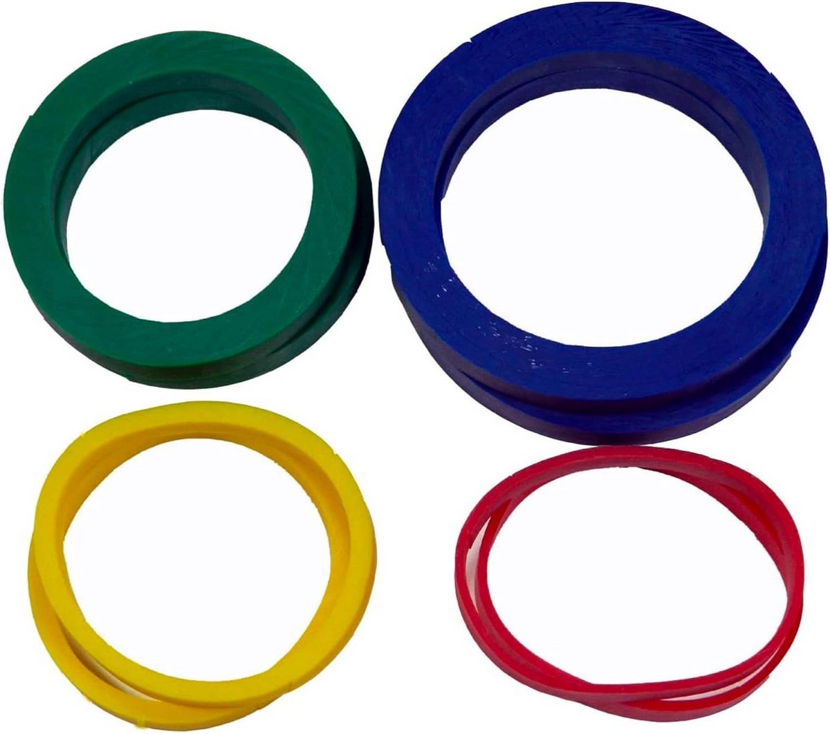 Universele Deegrol Ringen Set - Precisie Meten voor Bakken - 4 Kleuren