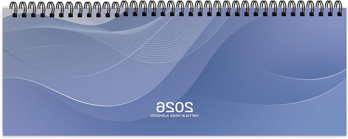 Weekplanner - Agenda Blok - Planning Maken - Scherpe Kleur - 12 x 335 cm - Blauw