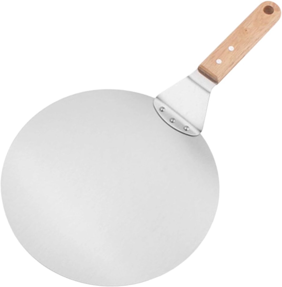 Keukenspatel Pizzaschep - Houten Oven Schep - Bakken en Serveren - Duurzaam Roestvrij Staal - 438 x 253 cm - Houtkleur