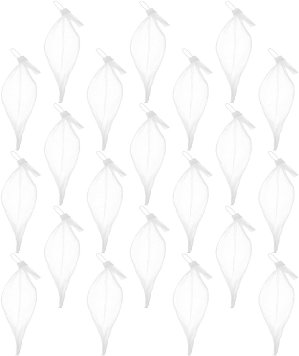 Opbergzakjes Mesh - Netzakjes - Kleine Spullen Opbergen - Met Trekkoord - 100 Stuks - Wit