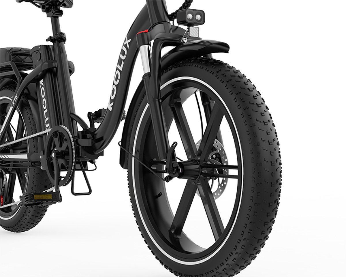 KOOLUX | X16 Elektrische Vouwfiets | E-Bike | 20 x 3.0 Inch Dikke Banden | 48V 15.6Ah Lithium Accu | 250 W Motor | Maximaal 25/u | Maximaal bereik 75km | 7-speed versnelling | LCD Scherm | Aluminium Frame | Zwart thumbnail 6