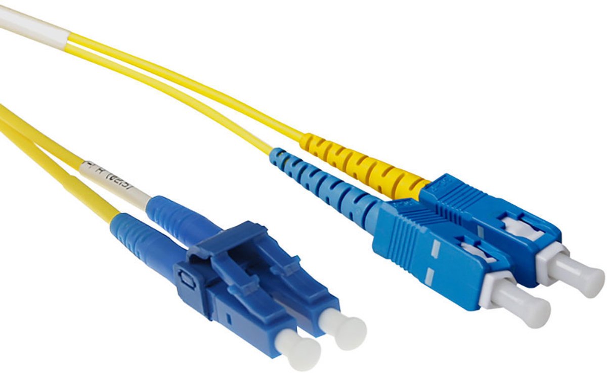 ACT RL1825 Glasvezel Patchkabel Duplex Short Boot LSZH Singlemode - LC/SC 9/125µm OS2 - 25 meter