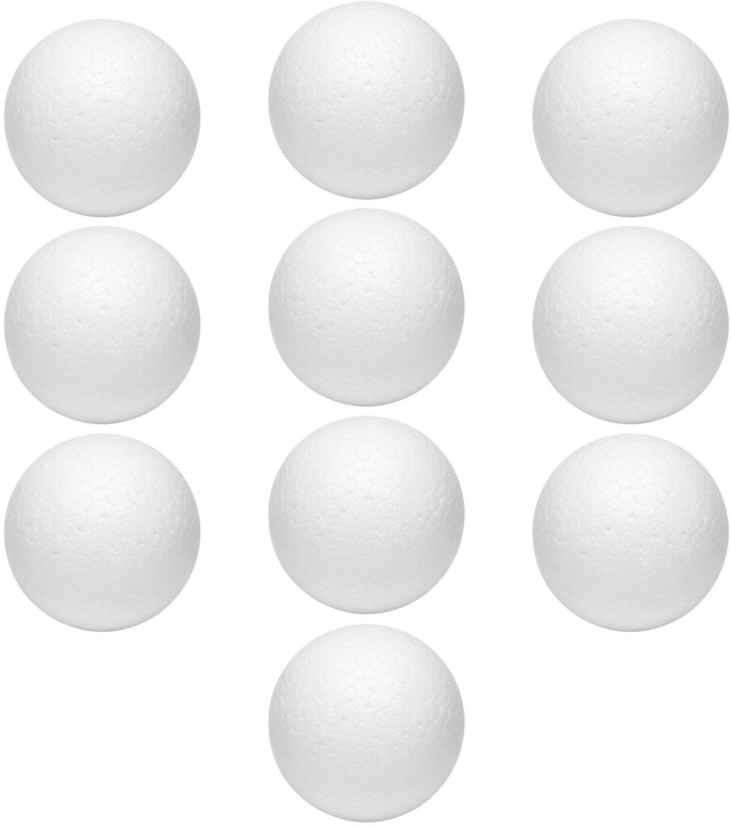 Piepschuim vormen bal - 10x - D7 cm -