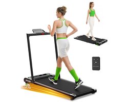 Akluer 480L-B Wandelband met Helling Nieuw model 2026 – Inklapbare Loopband voor Thuis, 2.5HP Stille Motor, LED-Display, Afstandsbediening, Antislip Loopvlak, Belastbaar tot 150 kg