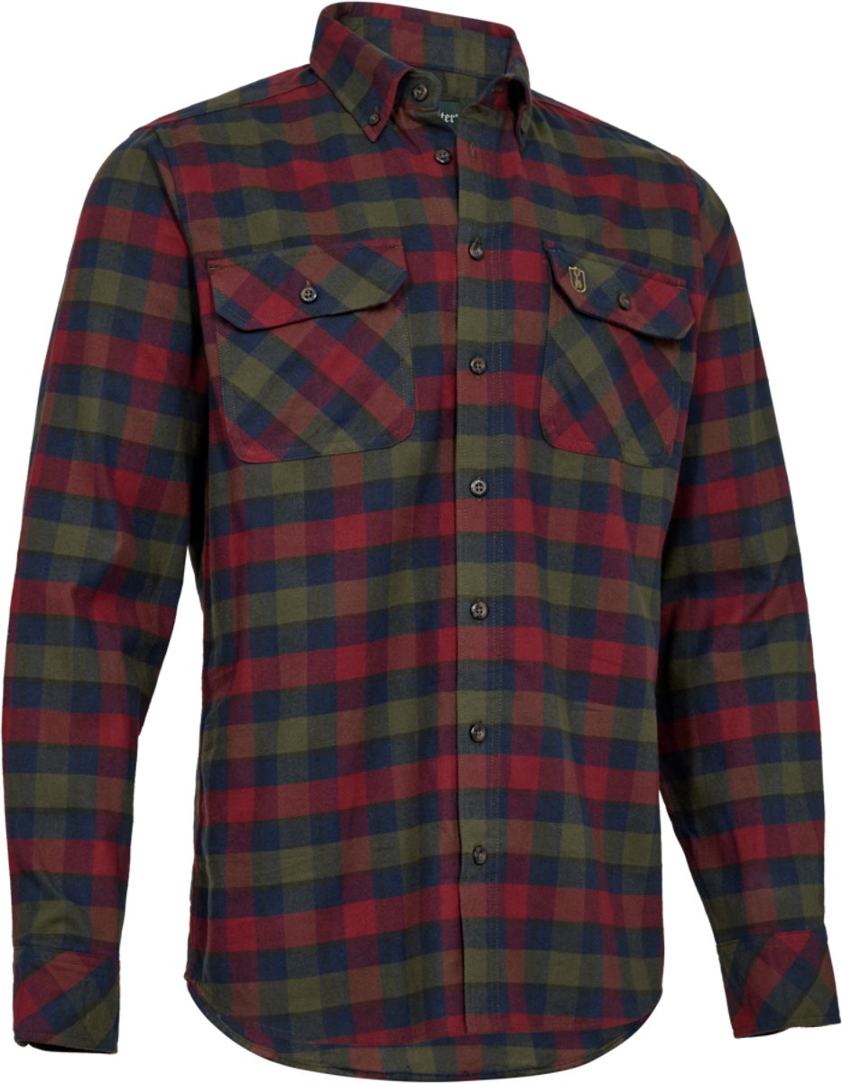 Deerhunter Cooper Overhemd Outdoor Overhemd Jacht Overhemd Lange Mouwen Overhemd Scandinavisch Overhemd Cypress