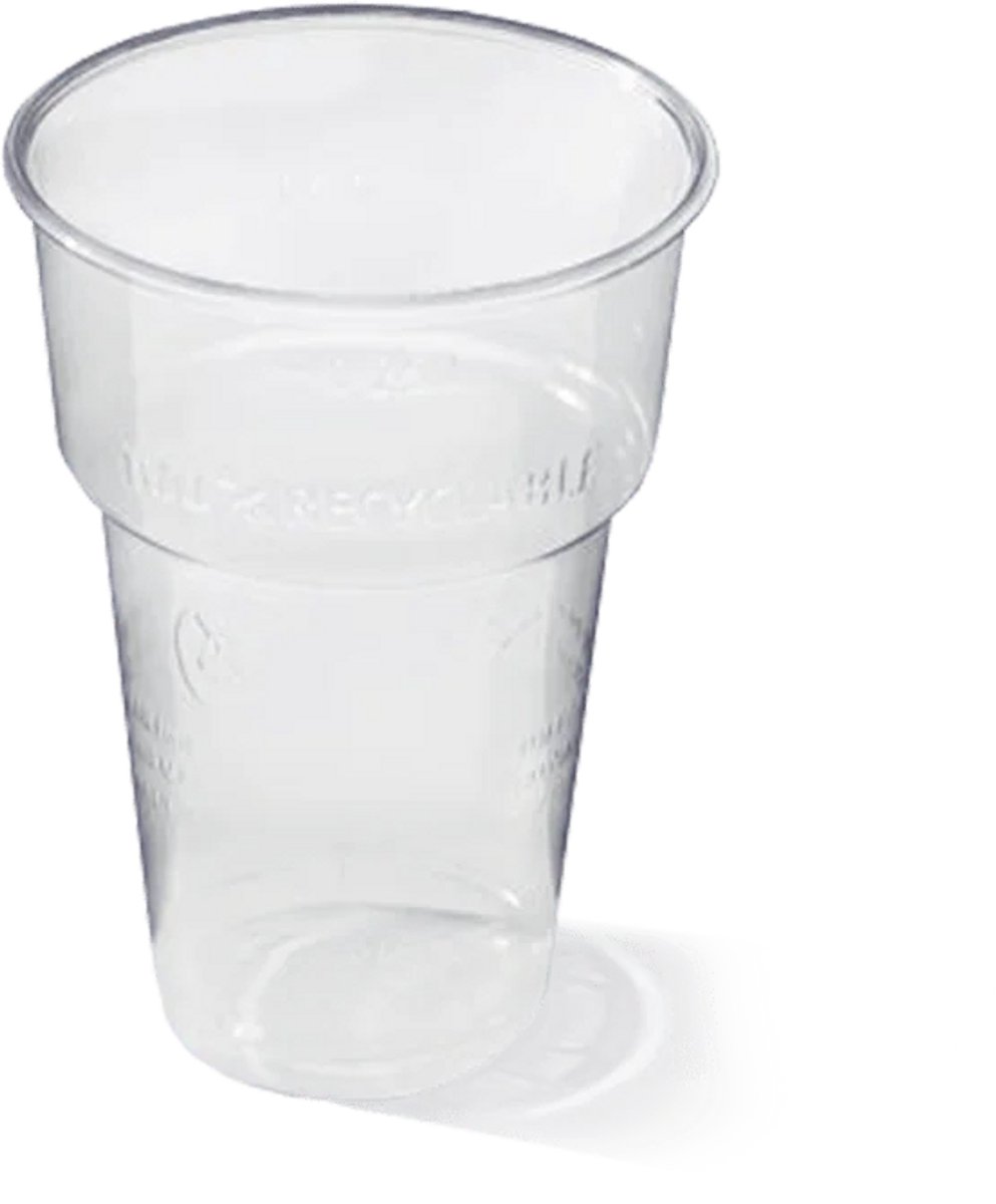 Herbruikbare Beker - 0,4l 550cc - 50 stuks - PP - Bierglas - Transparant - Drinkbeker