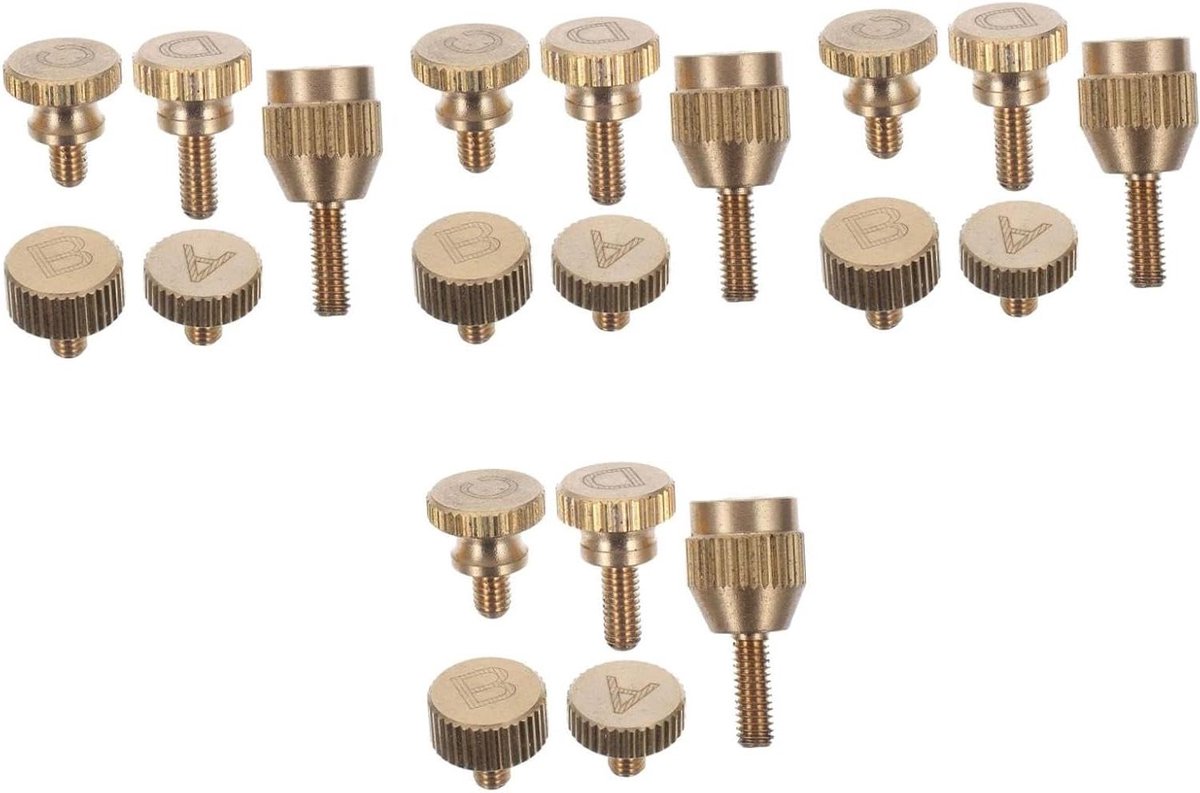 Saxofoon Schroeven - Hals Onderdelen - Muziek Maken - Eenvoudige Installatie - 4 Sets - Goudkleurig