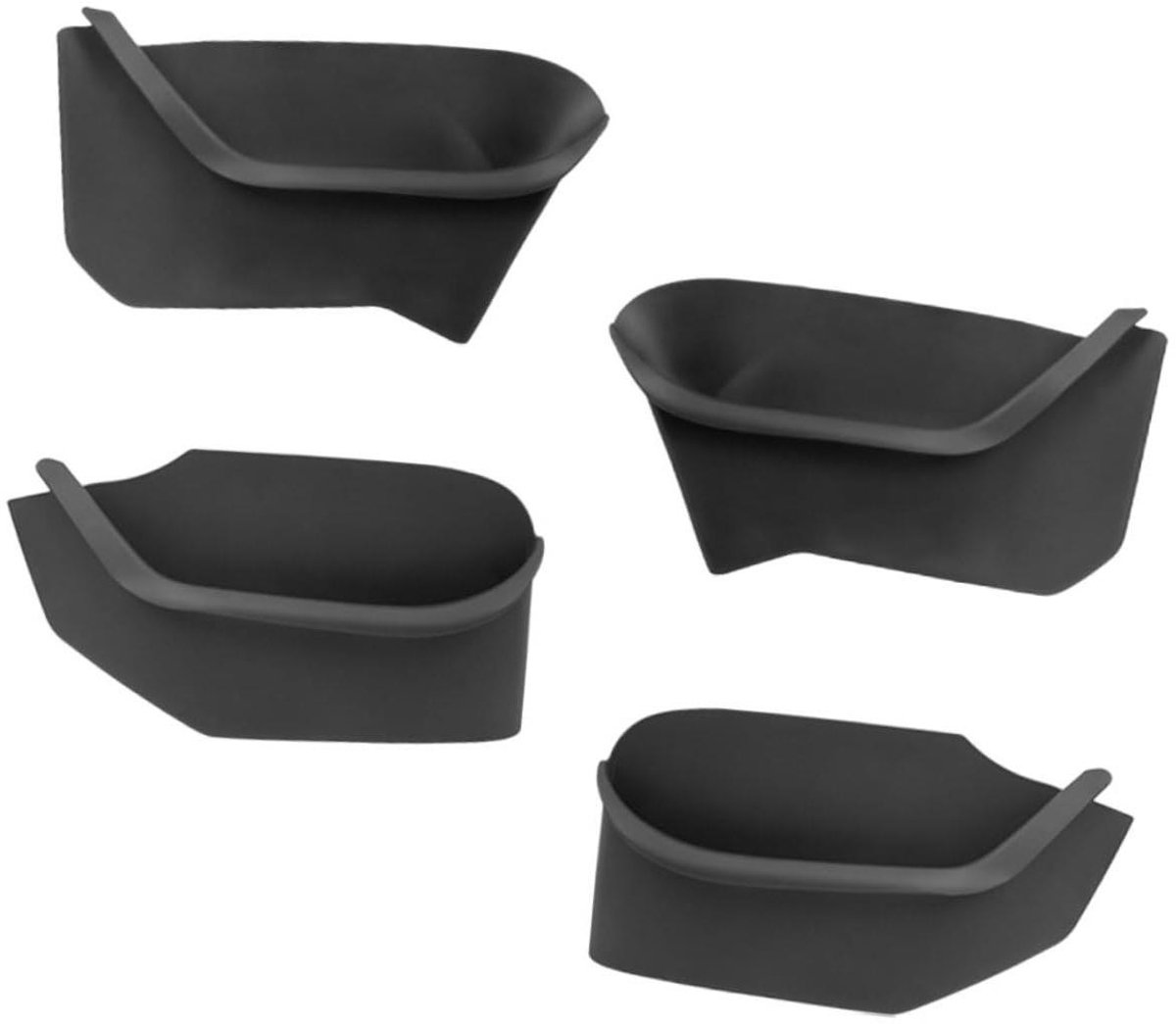 Auto Opbergdoos Set - Autodeur Organizer - Auto Organiseren - Vergroot Ruimte - 4 Stuks - Zwart