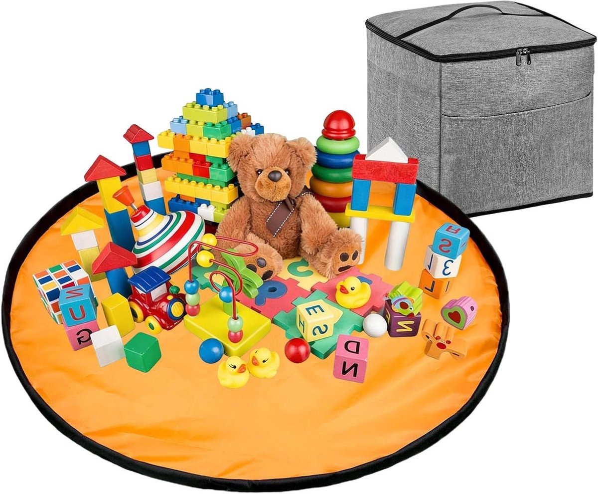 Speelgoed Opberger - Opbergtas - Speelgoed Opruimen - Wasbare Voering - 36 cm Lengte - Multicolor