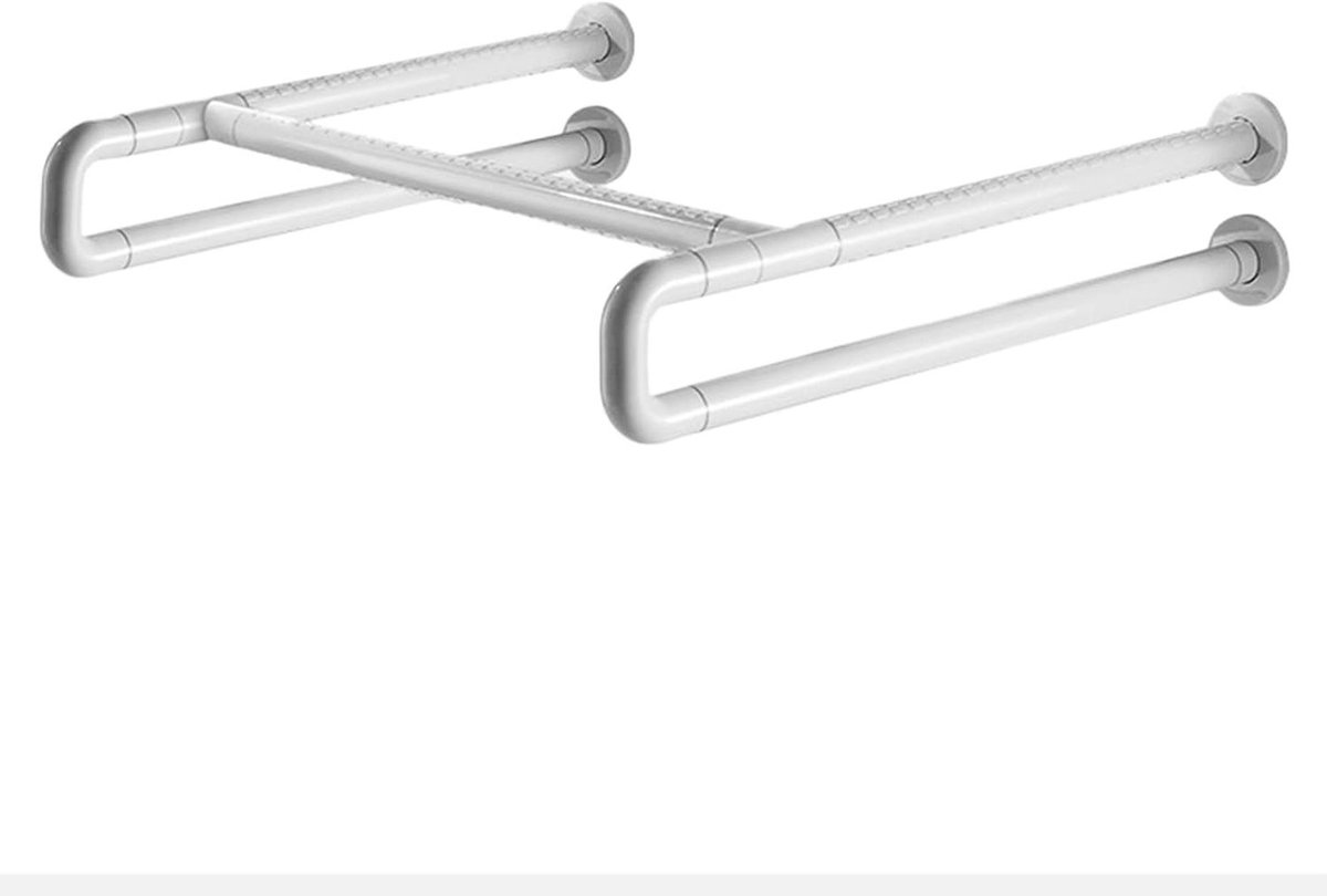 Veiligheidsbeugel Badkamer - Handgreep Ondersteuning - Veiligheid Vergroten - Sterke Draagkracht - 70 cm - Wit