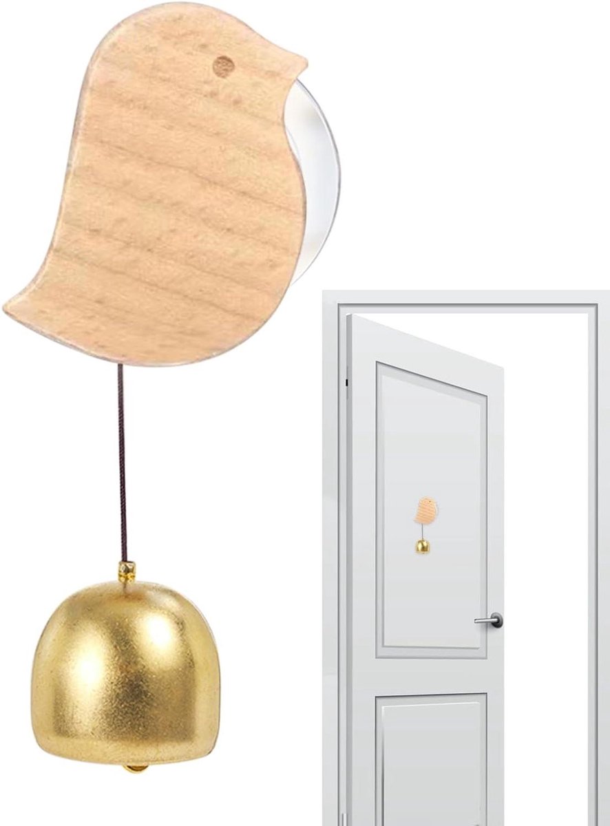 Deurbel met Zuignap - Winkelbel - Bezoekers Melden - Charmante Dieren Vorm - 2.8 cm Diameter - Beige