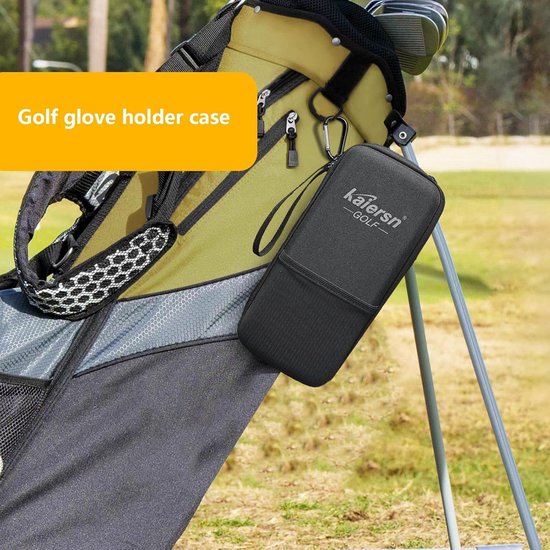 Golfhandschoen Houder - Beschermhoes Opberger - Golf Accessoire - Vormbehoud - 27 cm - Zwart — afbeelding 3