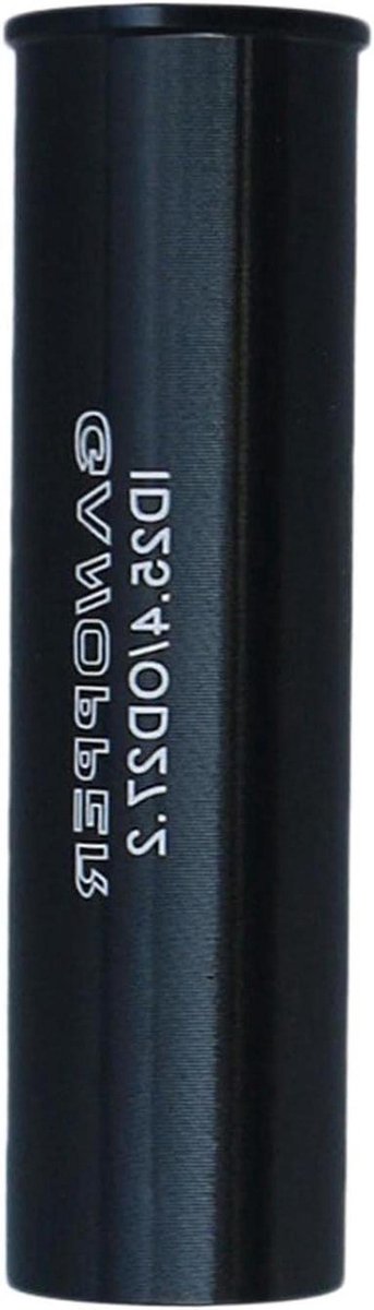 Zadelpen Shim - Conversie Adapter - Fiets Modificatie - Duurzaam Aluminium - 100 mm Lengte - Zwart