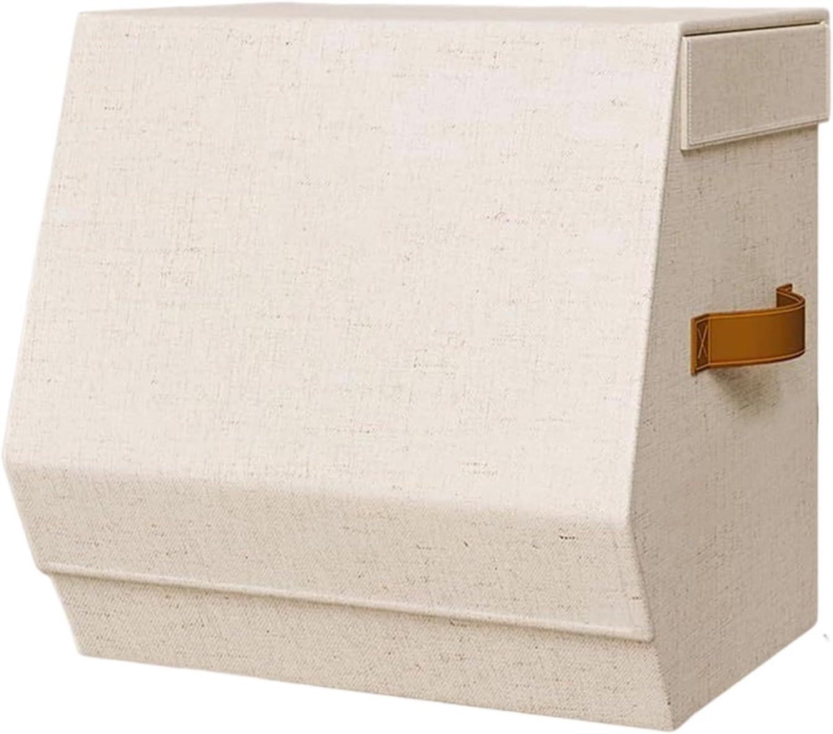 Opbergbak - Opvouwbare doos - Ruimte ordenen - Met deksel - 315 cm - Grijs