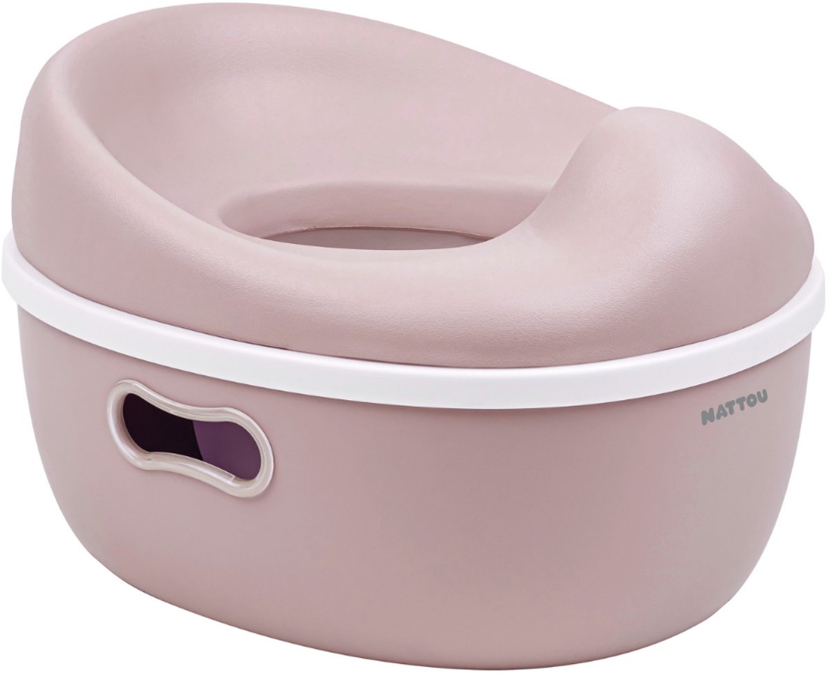Nattou Care Potje - 3-in-1 leerpotje - Brilverkleiner Wc - Plaspotje Kleuter - Kinderpotje - Oudroze