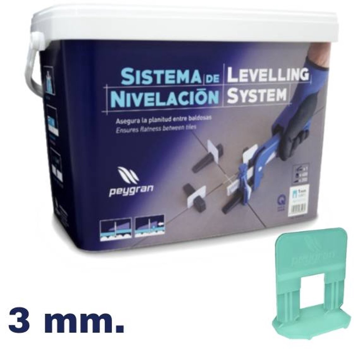 Levelling starters kit 3 mm. Peygran 400 Profi set