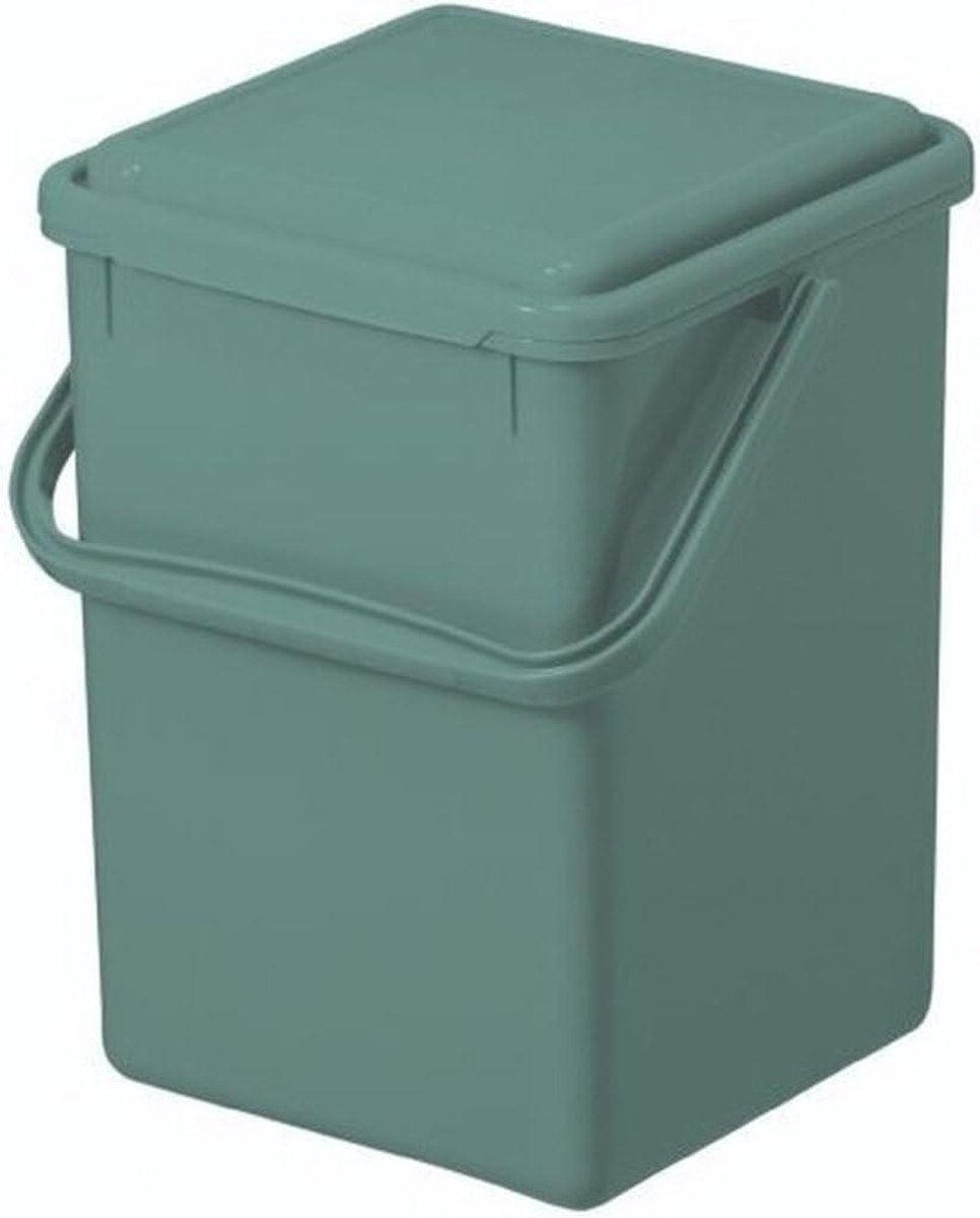 GFT-bak - Compostbak keuken - Afval scheiden - Ventilatieopeningen - 9 Liter - Groen