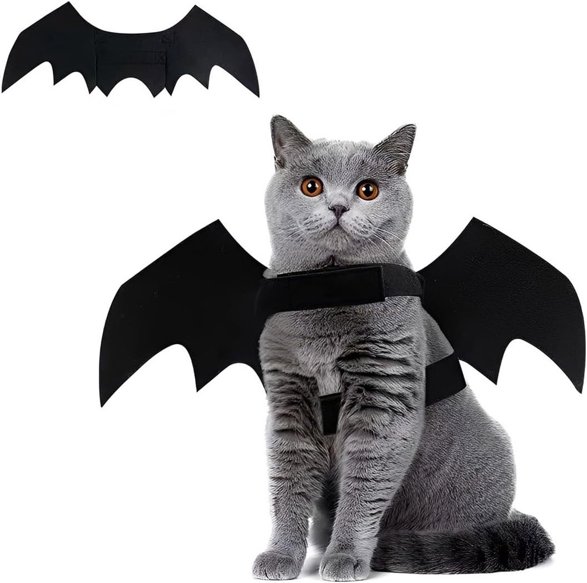 Halloween Kostuum voor Huisdieren met Vleermuisvleugels - Perfect voor Katten en Honden, Ideaal voor Feestdagen en Cosplay