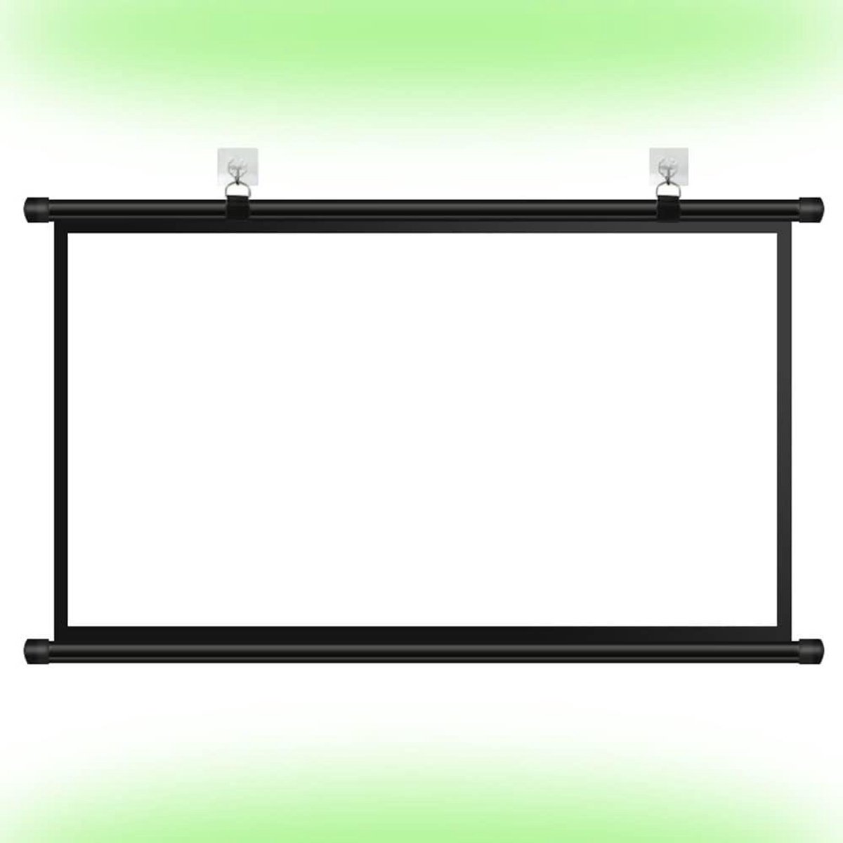 Projectiescherm - Filmscherm - Thuisbioscoop Creëren - Draagbaar en oprolbaar - 60 Inch - Wit