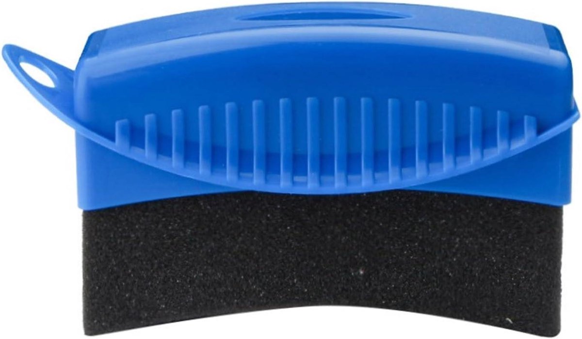 Bandenaanbrengkussen - Schuim spons - Auto poetsen - Gebogen schuim ontwerp - 125 mm - Blauw