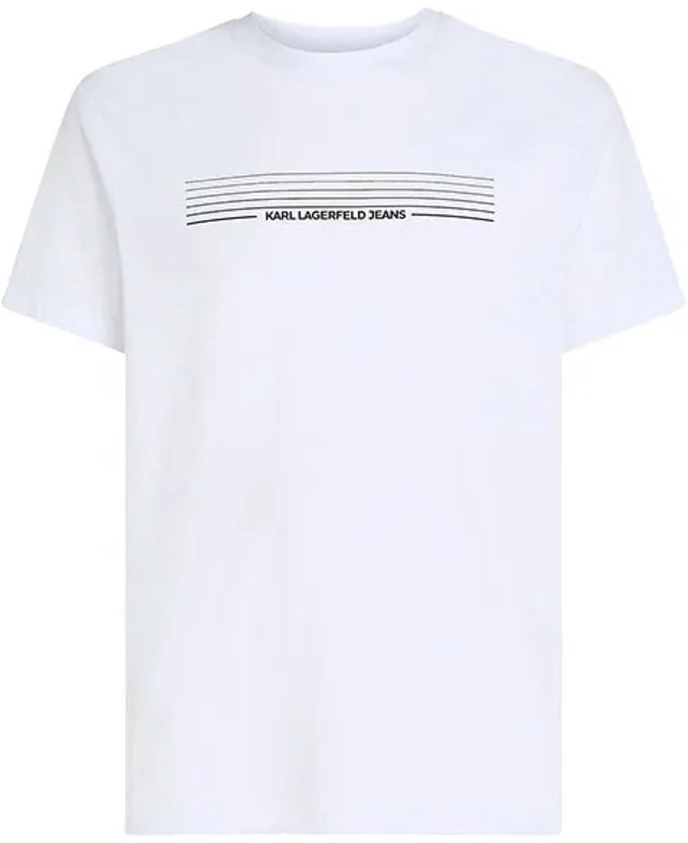 Karl Lagerfeld Jeans B3m17001 T-shirt Met Korte Mouwen Wit L Man