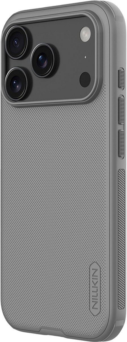 Nillkin, Hoesje Geschikt Voor iPhone 17 Pro Bi-Materiaal Super Frosted Pro, Grijs